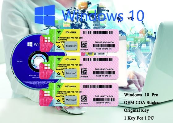 Κίνα 100% τα αυθεντικά παράθυρα 10 υπέρ εξηντατετράμπιτα συστήματα αυτοκόλλητων ετικεττών COA ενεργοποιούν on-line προμηθευτής