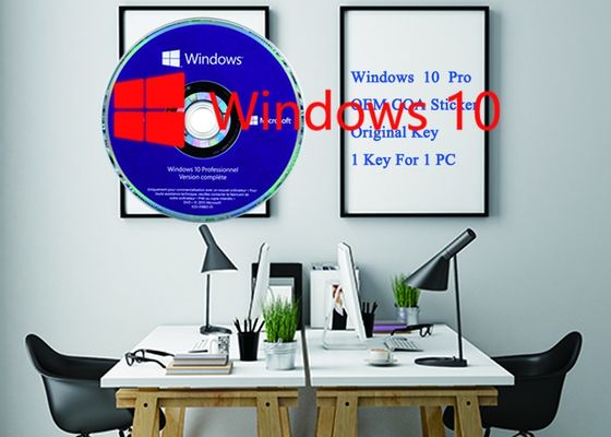 Κίνα Η Microsoft κερδίζει την υπέρ αυτοκόλλητη ετικέττα λογισμικού προϊόντων 10 βασική εξηντατετράμπιτη βασική ενεργοποίηση DVD + cOem on-line, Microsoft Windows 10 υπέρ DVD προμηθευτής