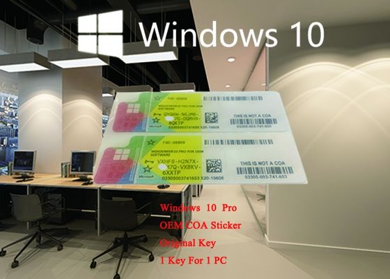Κίνα Microsoft Windows 10 υπέρ COA ετικέτα γλωσσικής εξηντατετράμπιτη σε απευθείας σύνδεση ενεργοποίησης αυτοκόλλητων ετικεττών γερμανική με το κλειδί αδειών προμηθευτής